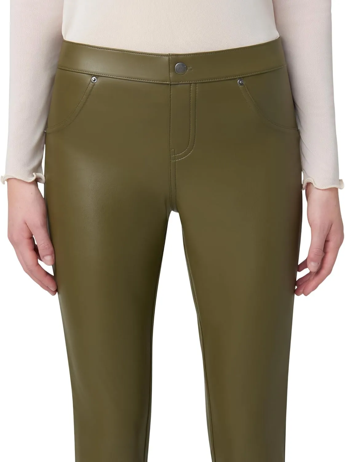 HUE Women's Faux Leather Leggings