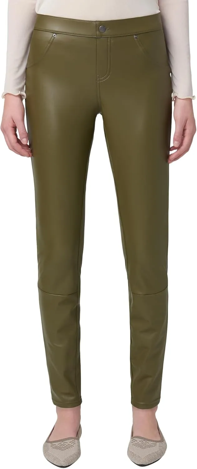 HUE Women's Faux Leather Leggings