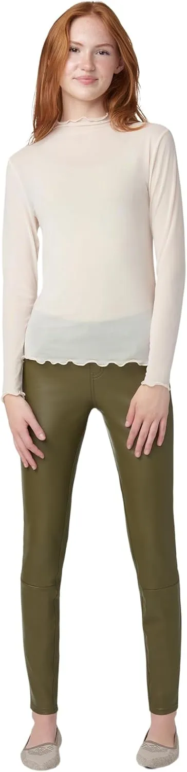 HUE Women's Faux Leather Leggings