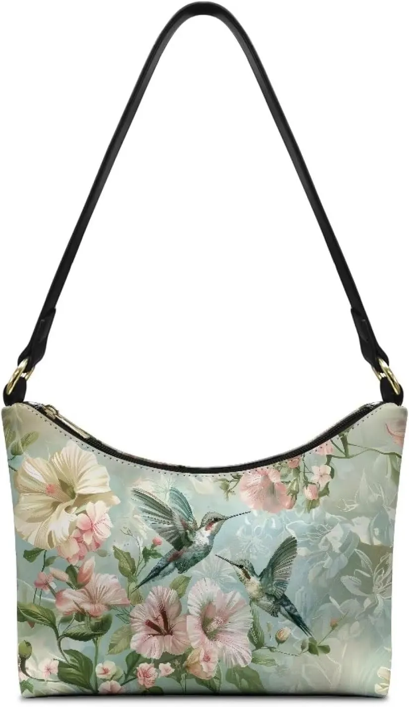 HUGS IDEA Shoulder Bags for Women Small Hobo Tote Handbag Mini Clutch Purse with Zipper Closure