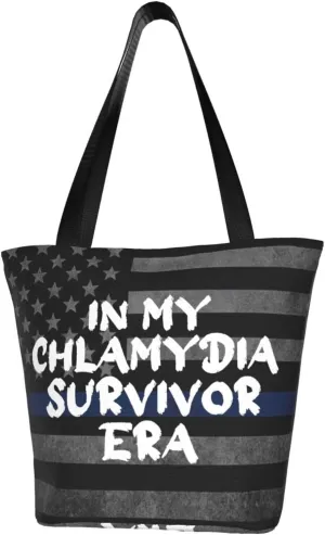 In My Chlamydia Survivor Era Fashion Shoulder Bag Large Capacity For Man Or Woman