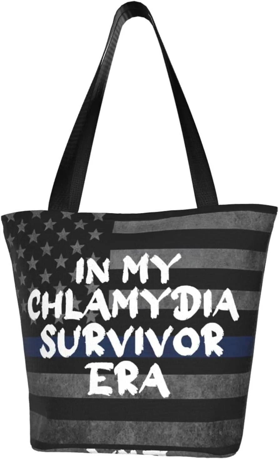 In My Chlamydia Survivor Era Fashion Shoulder Bag Large Capacity For Man Or Woman