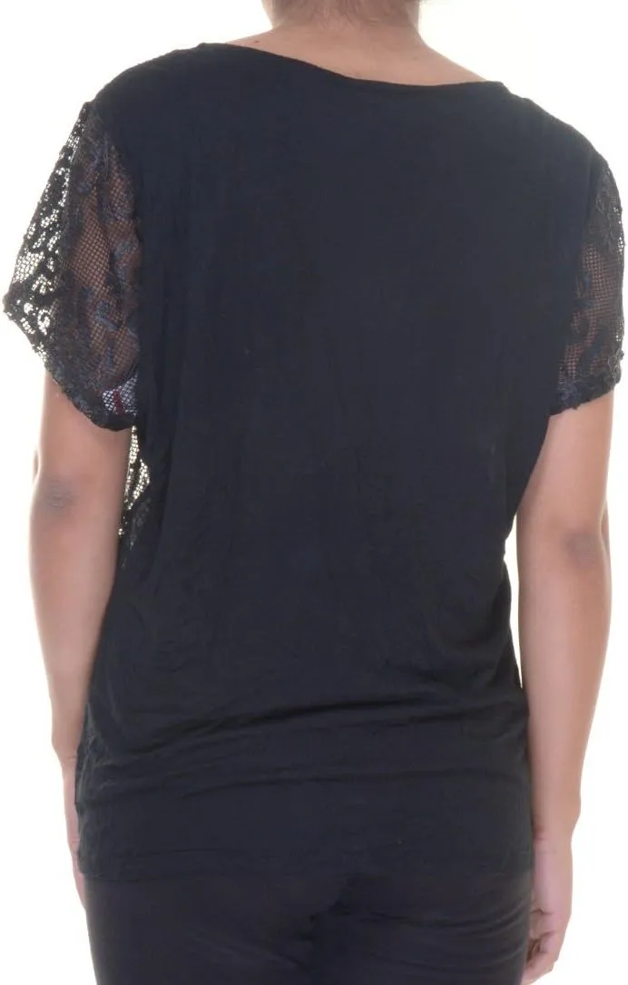 Inc International Concepts Faux-Leather-Trim Illusion Top