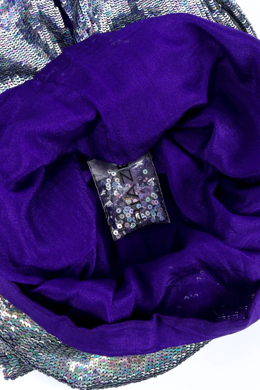 Iridescent Ombré Sequin Mini Dress