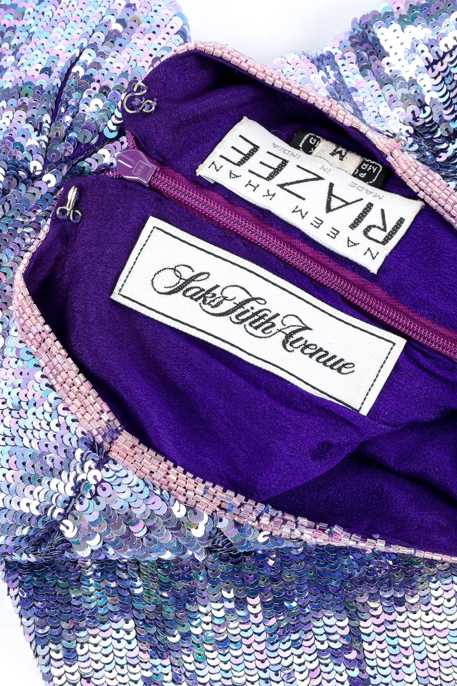 Iridescent Ombré Sequin Mini Dress