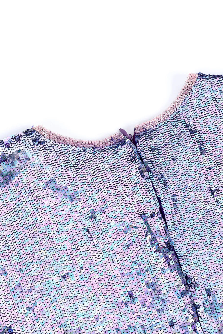 Iridescent Ombré Sequin Mini Dress