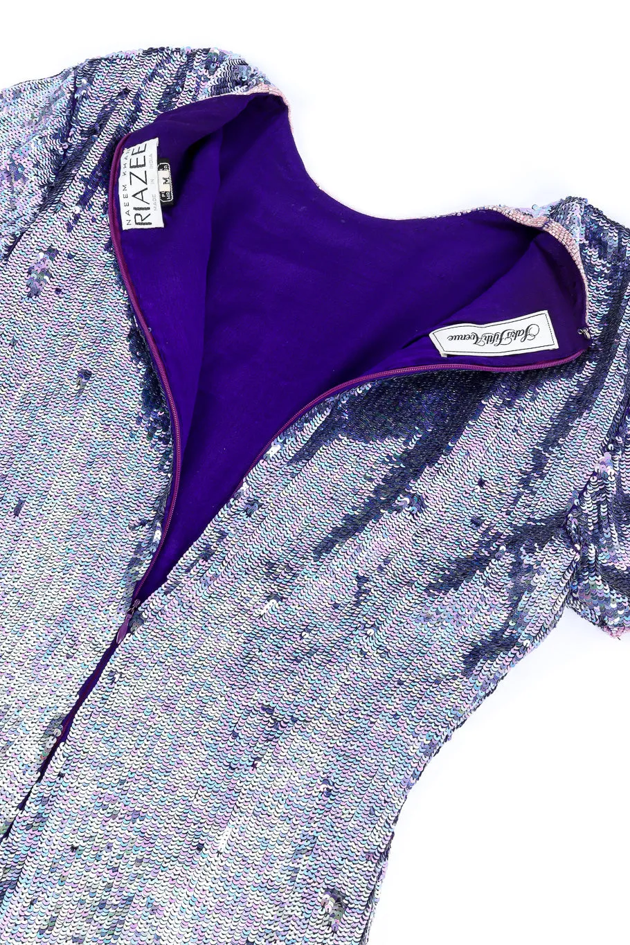 Iridescent Ombré Sequin Mini Dress