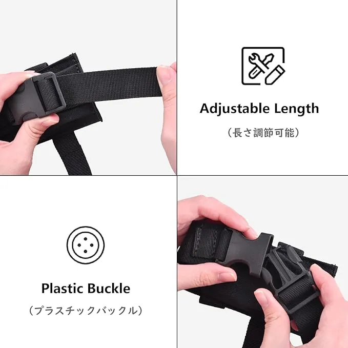 JEELAD Flashlight Accessory Bag Multifunctional Flashlight Bag Molle Accessory Pouch Shoulder Tape Additional Bag Tools Pouch
