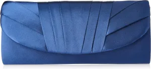 Jessica McClintock Angel Satin Tuxedo Flap Evening Clutch
