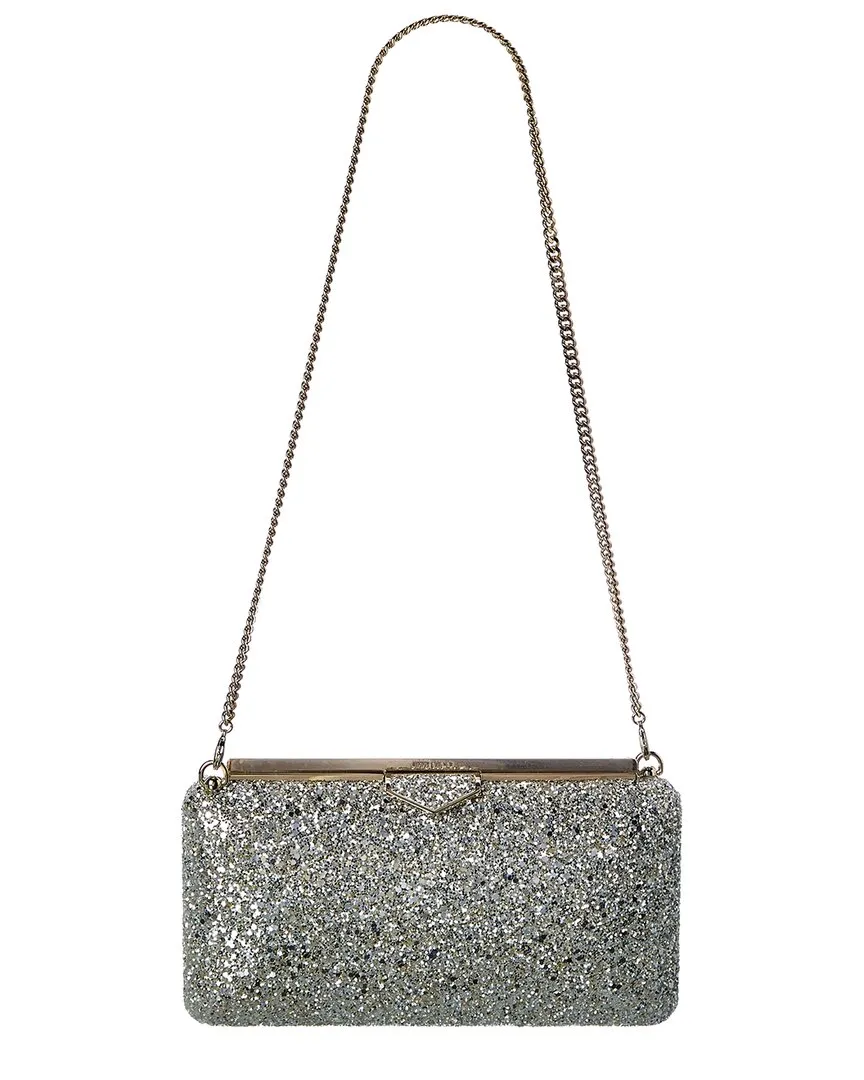 Jimmy Choo Ellipse Glitter Clutch