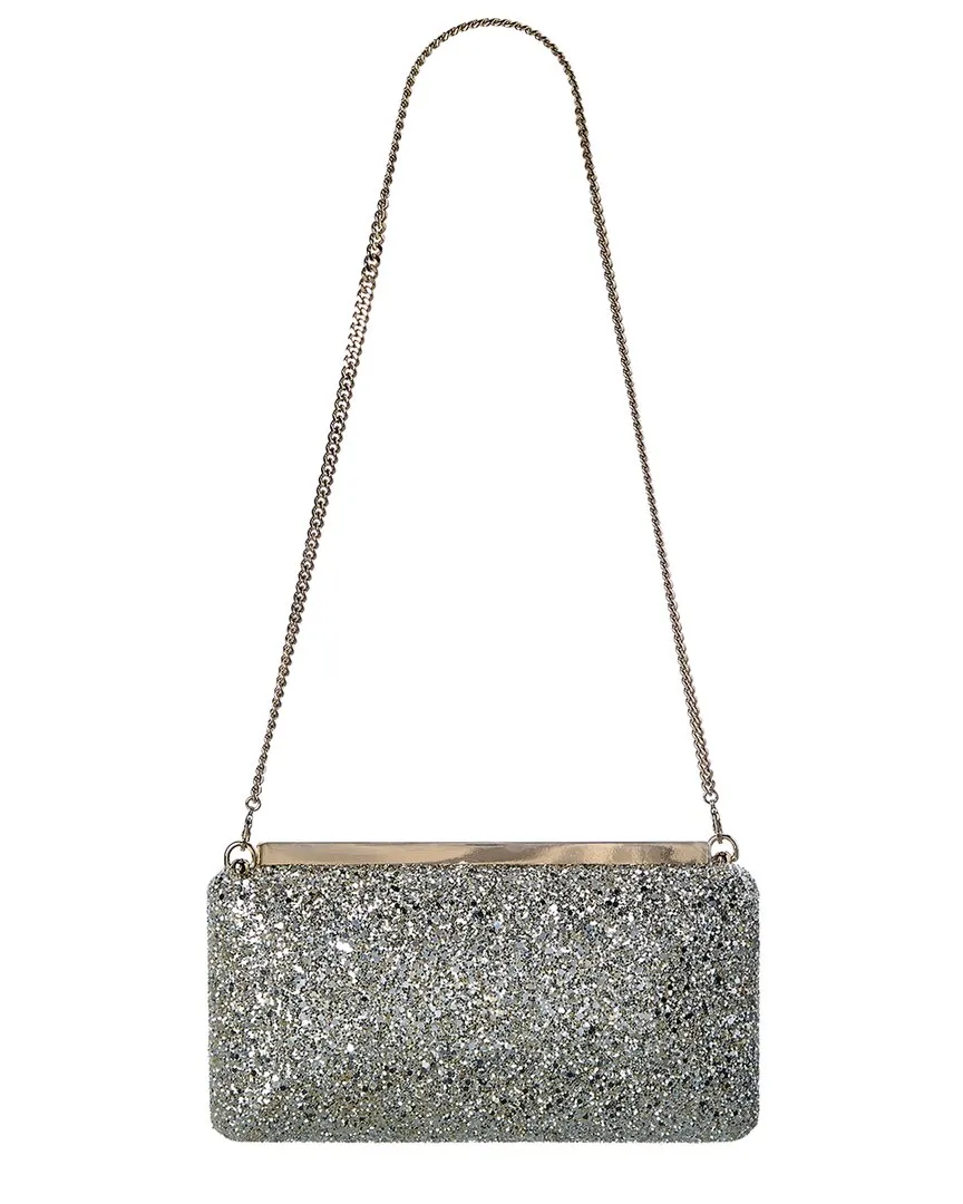 Jimmy Choo Ellipse Glitter Clutch
