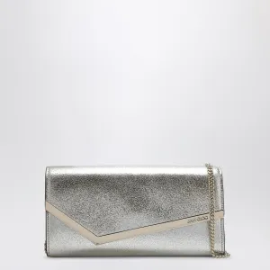Jimmy Choo Emmie Shoulder Bag With Glitter Champagne