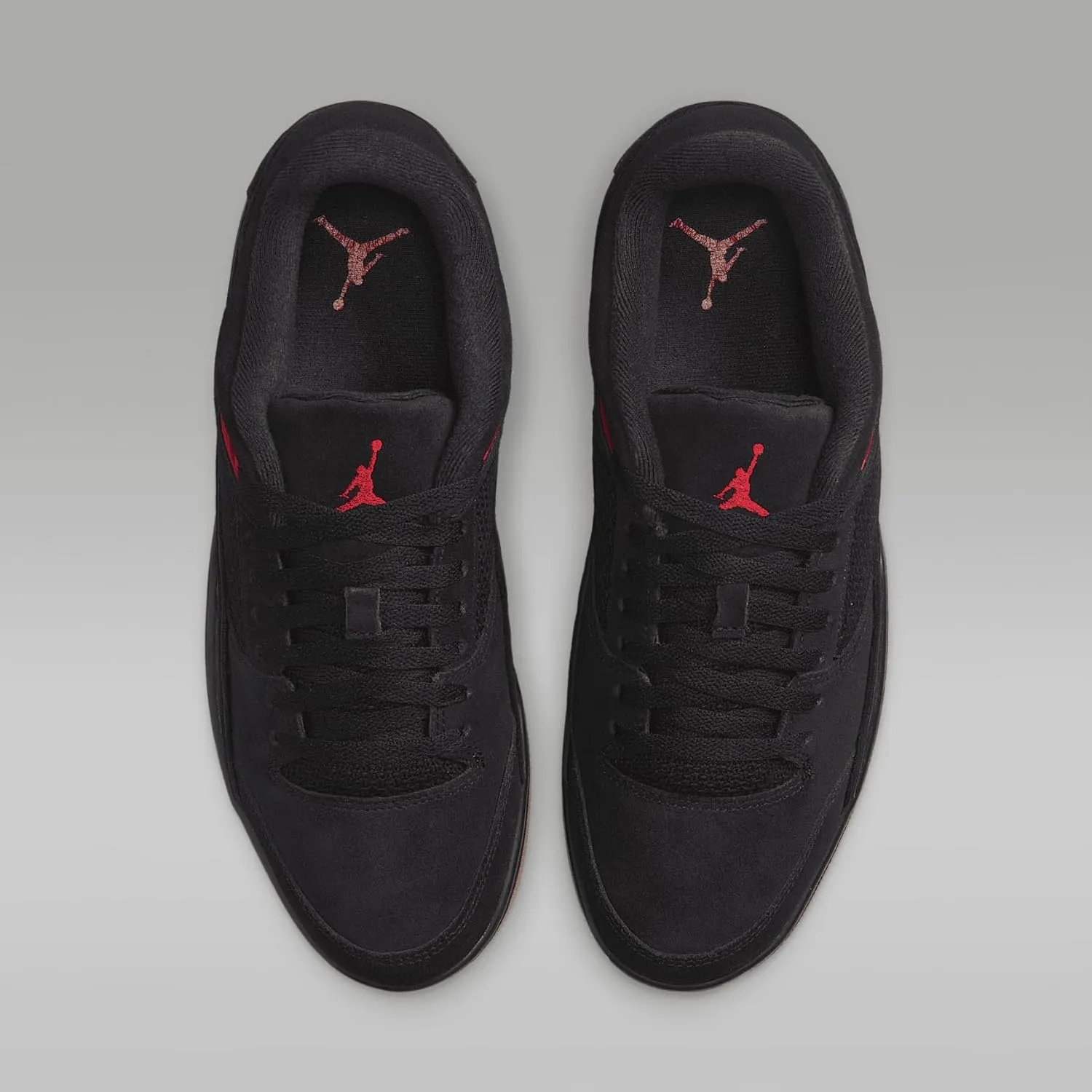 Jordan Flight Court Men's Shoes (HF3255-001, Black/Gum Medium Brown/Varsity Red)