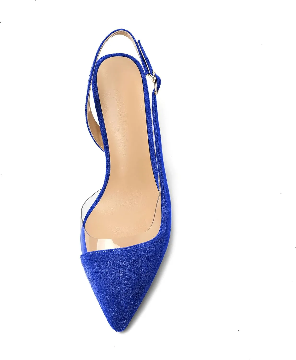 Joseywade Slingback Heels for Women Kitten Low Heel Pointed Toe Slingback Pumps Fashion Dress Shoes for Party Casual Office