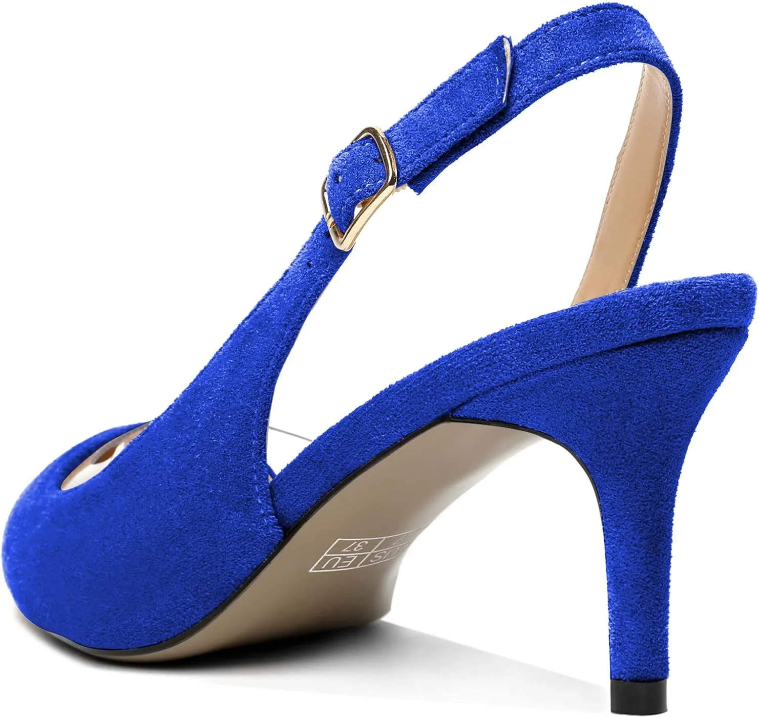 Joseywade Slingback Heels for Women Kitten Low Heel Pointed Toe Slingback Pumps Fashion Dress Shoes for Party Casual Office