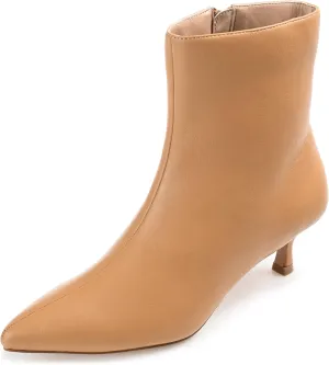 Journee Collection Womens Arely Faux Leather Pointed Toe Ankle Boots