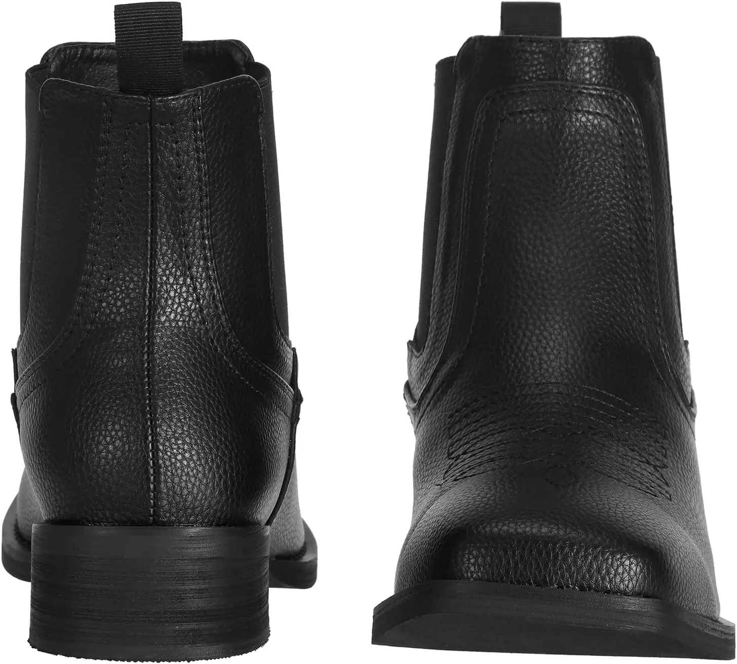 J's.o.l.e Cowboy Boots for Men Western Square Toe Ankle Chelsea Boots