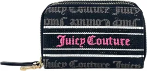 Juicy Couture Women's Medium Double Zip-Around Wallet (Fashion Statement Black Beige)