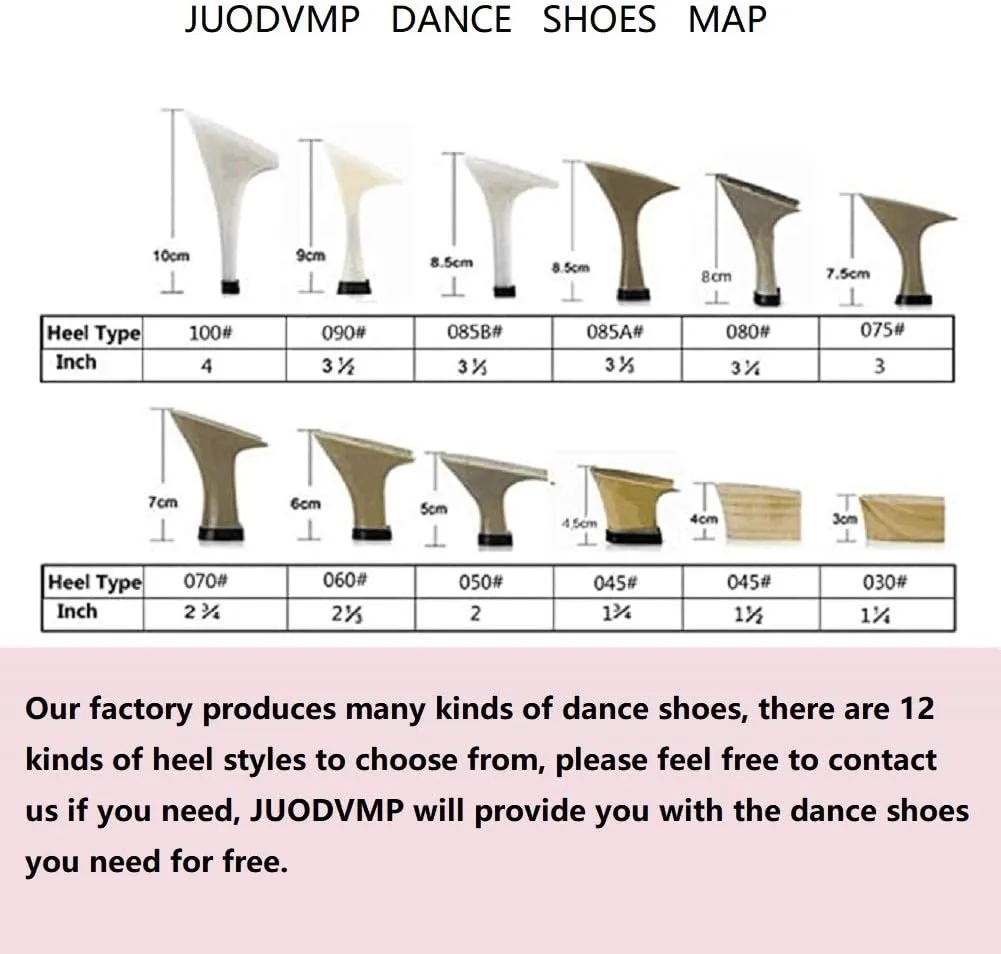 JUODVMP Women's Latin Salsa Dance Shoes Open-Toe Satin with Rhinestones Braided Ballroom Heels Model L380