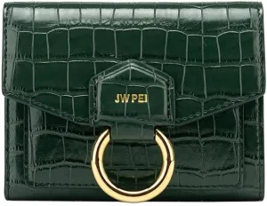 JW PEI Stella Wallet - Dark Green Croc