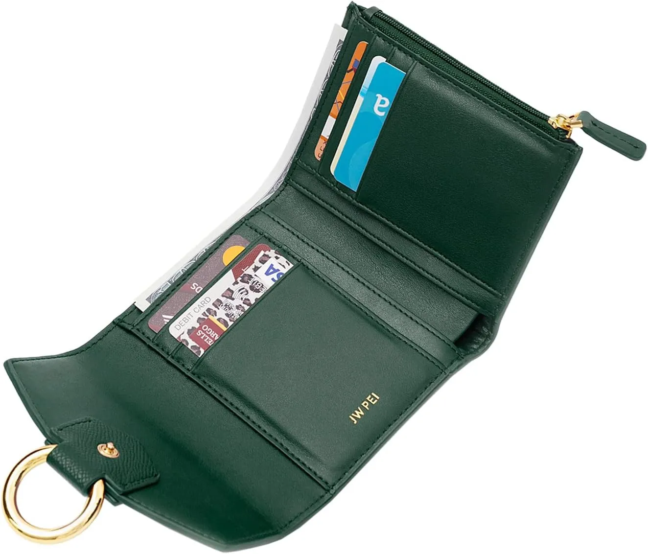 JW PEI Stella Wallet - Dark Green Croc