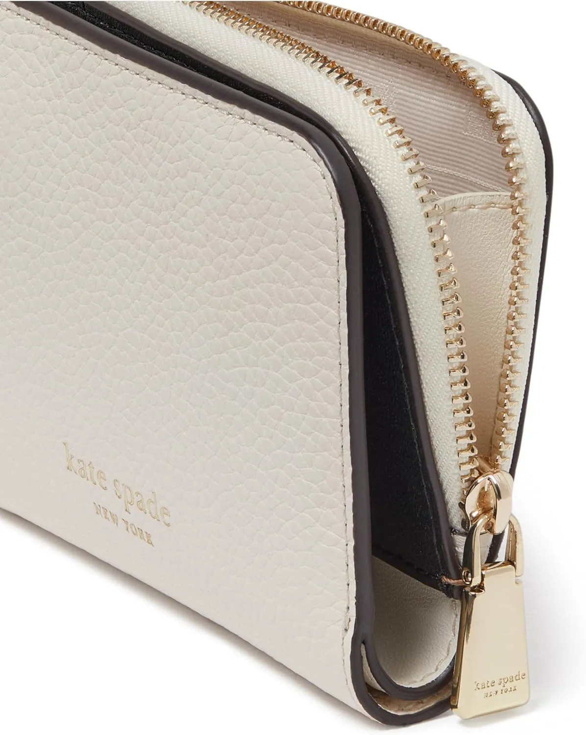 kate spade new york Ava Colorblocked Pebbled Leather Zip Bifold Wallet