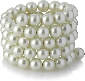 Kenneth Jay Lane Faux Pearl Coil Bangle