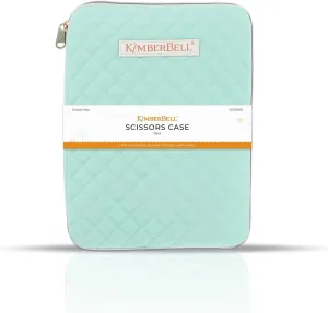 Kimberbell Scissor Case - Quilted Mint Storage for Scissors & Rotary Cutters, Travel-Friendly Sewing Organizer, Sewing Supplies, Craft Bag for Embroidery