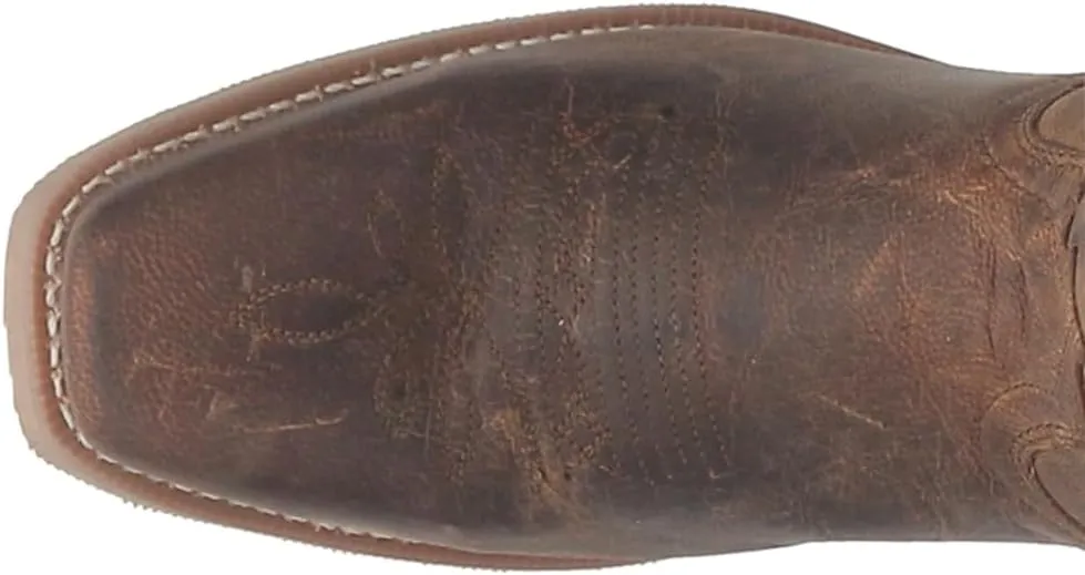 Laredo Mens Nico Embroidered Square Toe Pull On Casual Boots Mid Calf - Brown