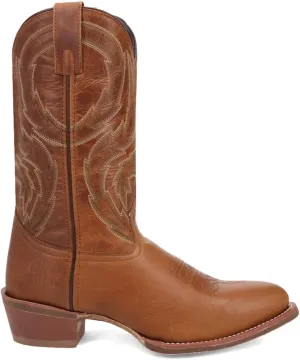 Laredo Mens Novak Embroidered Round Toe Pull On Casual Boots Mid Calf - Brown