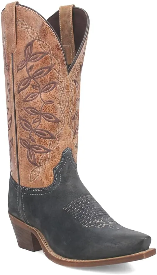 Laredo Womens Kama Embroidered Snip Toe Casual Boots - Brown