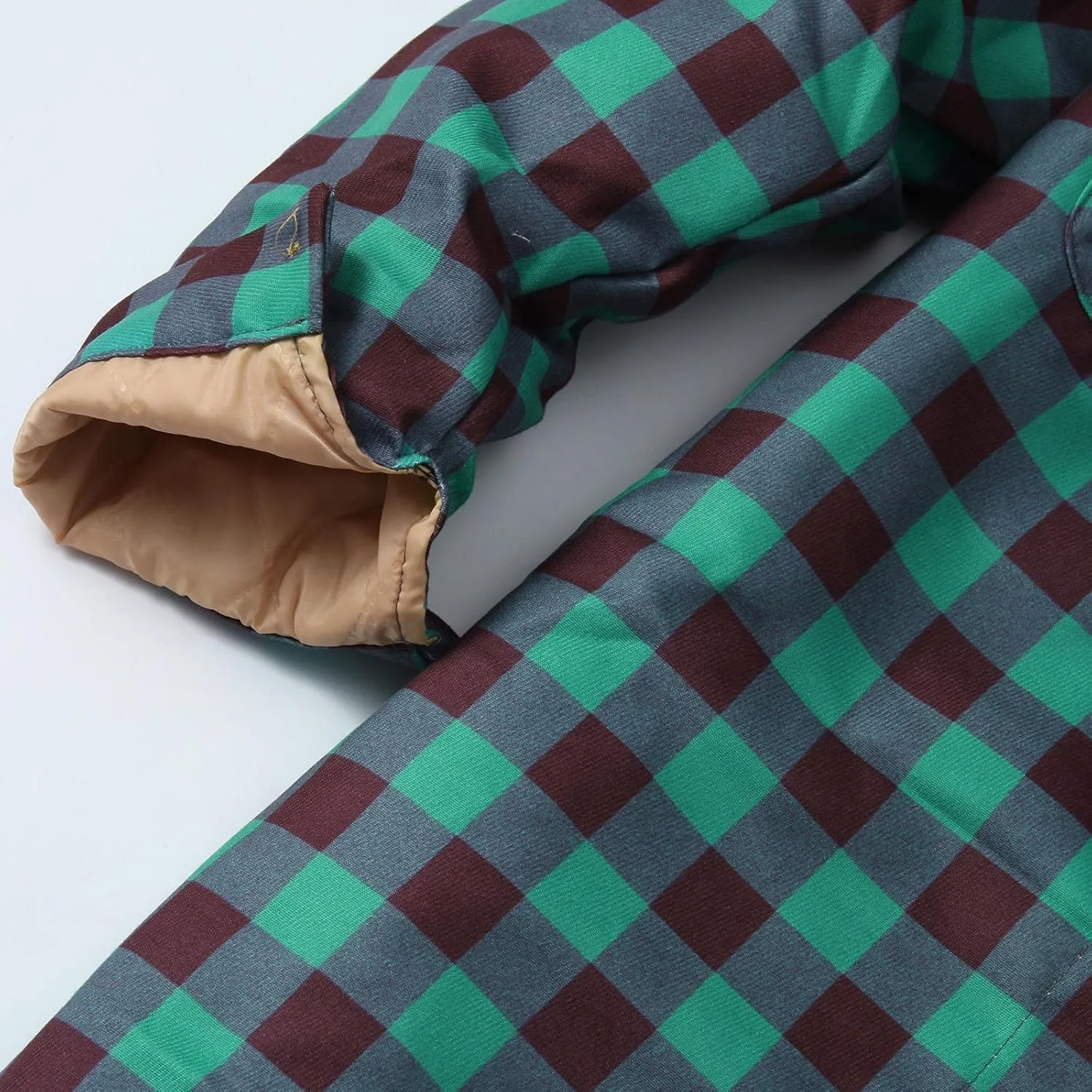 LCMTWX Men's Cotton Plaid Shirts Jacket Print Hooded Zipper Pocket Long Sleeve Shirt Patchwork Soft Warm Coat for Men with