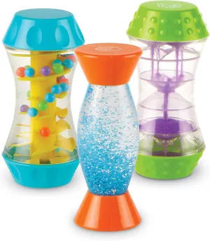 Learning Resources Sensory Trio Fidget Tubes - Creativity For Kids, Bottles For Toddler, Kids Travel Essentials Toys, Fine Motor Skills Gifts, Calm Down Corner Supplies, Bin Activities