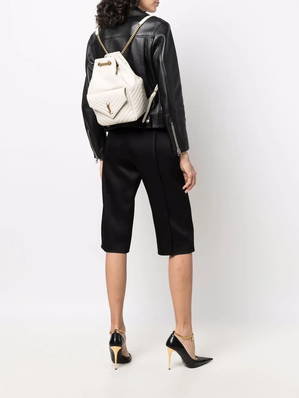 Leather backpack