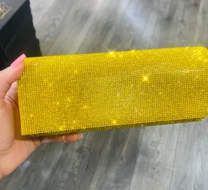 🍋Lemon Yellow Rhinestone Clutch🍋