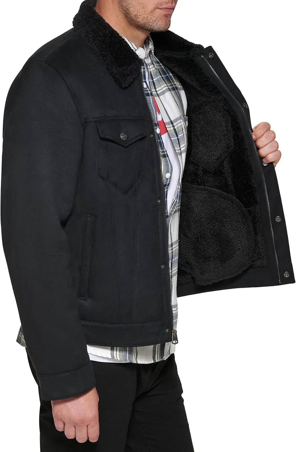 Levi's Men's Faux Leather Classic Trucker Jacket