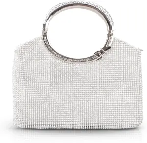 LIFEWISH Womens Crystal Rhinestone Evening Bags Bling Clutch Purses for Prom Cocktail Party Wedding
