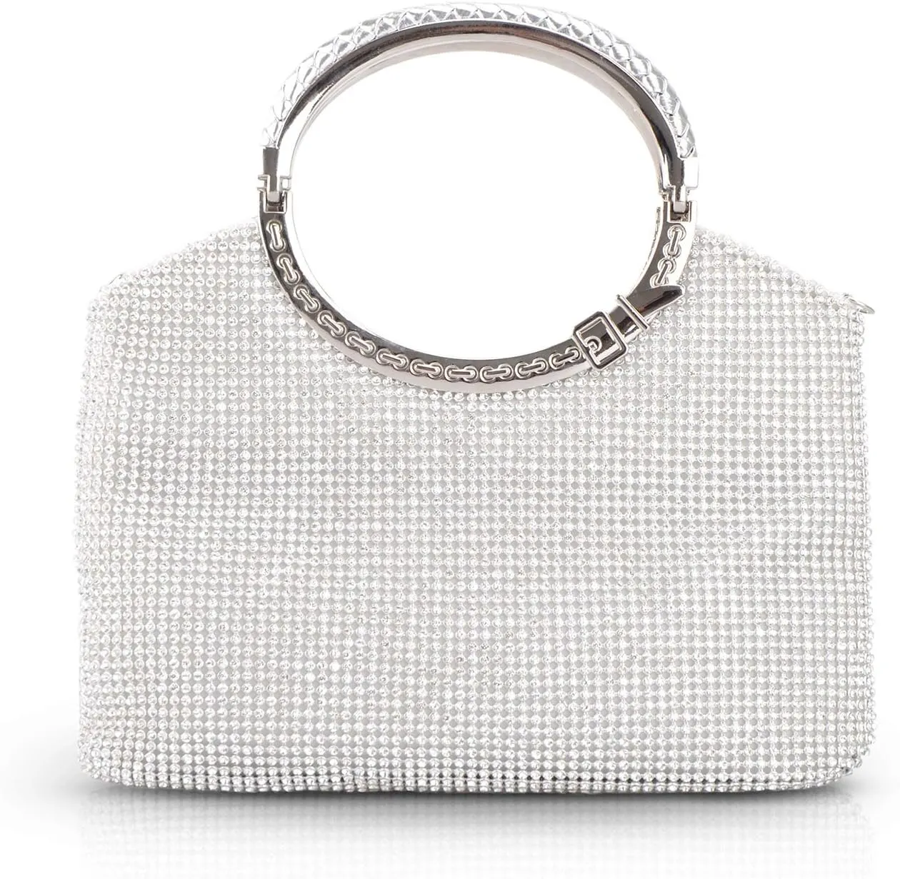 LIFEWISH Womens Crystal Rhinestone Evening Bags Bling Clutch Purses for Prom Cocktail Party Wedding