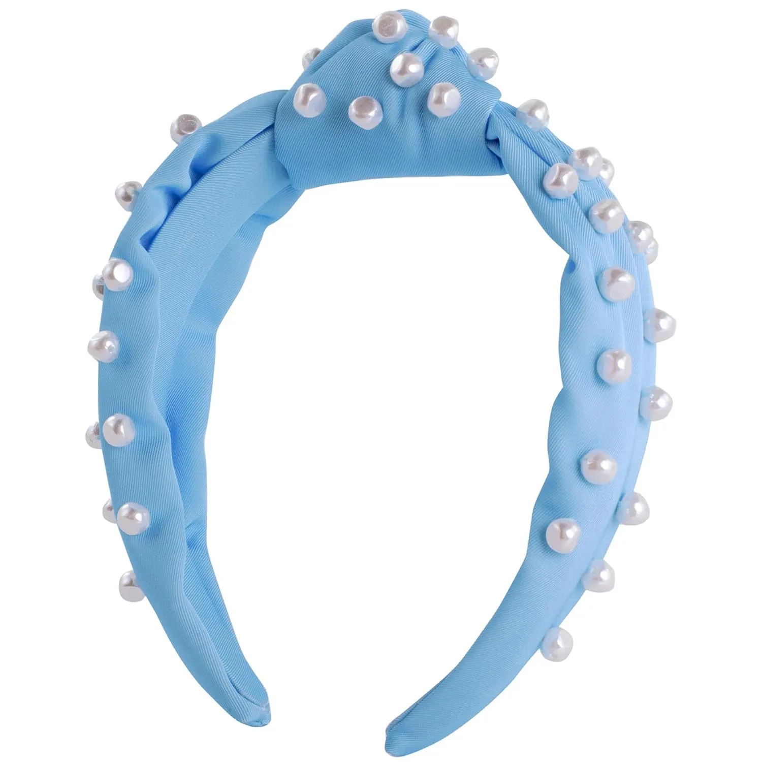 Lilly Pulitzer Top Knot Headband for Women, Colorful Knotted Headband, Cute Hair Accessories for Women & Girls (Hydra Blue)