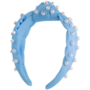 Lilly Pulitzer Top Knot Headband for Women, Colorful Knotted Headband, Cute Hair Accessories for Women & Girls (Hydra Blue)