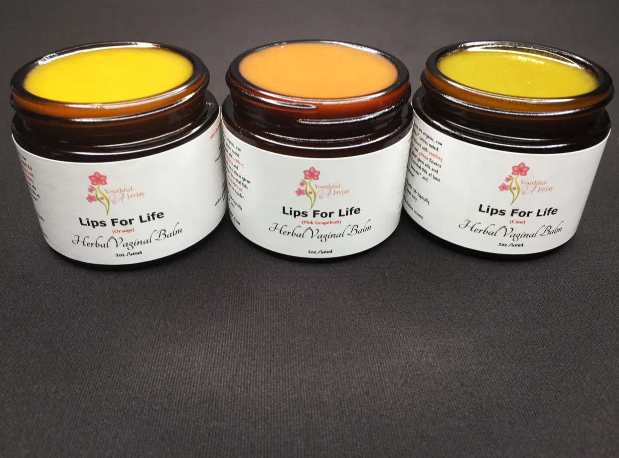 LIPS FOR LIFE: Organic Herbal Vaginal Balm, #1, Lime, 2oz.
