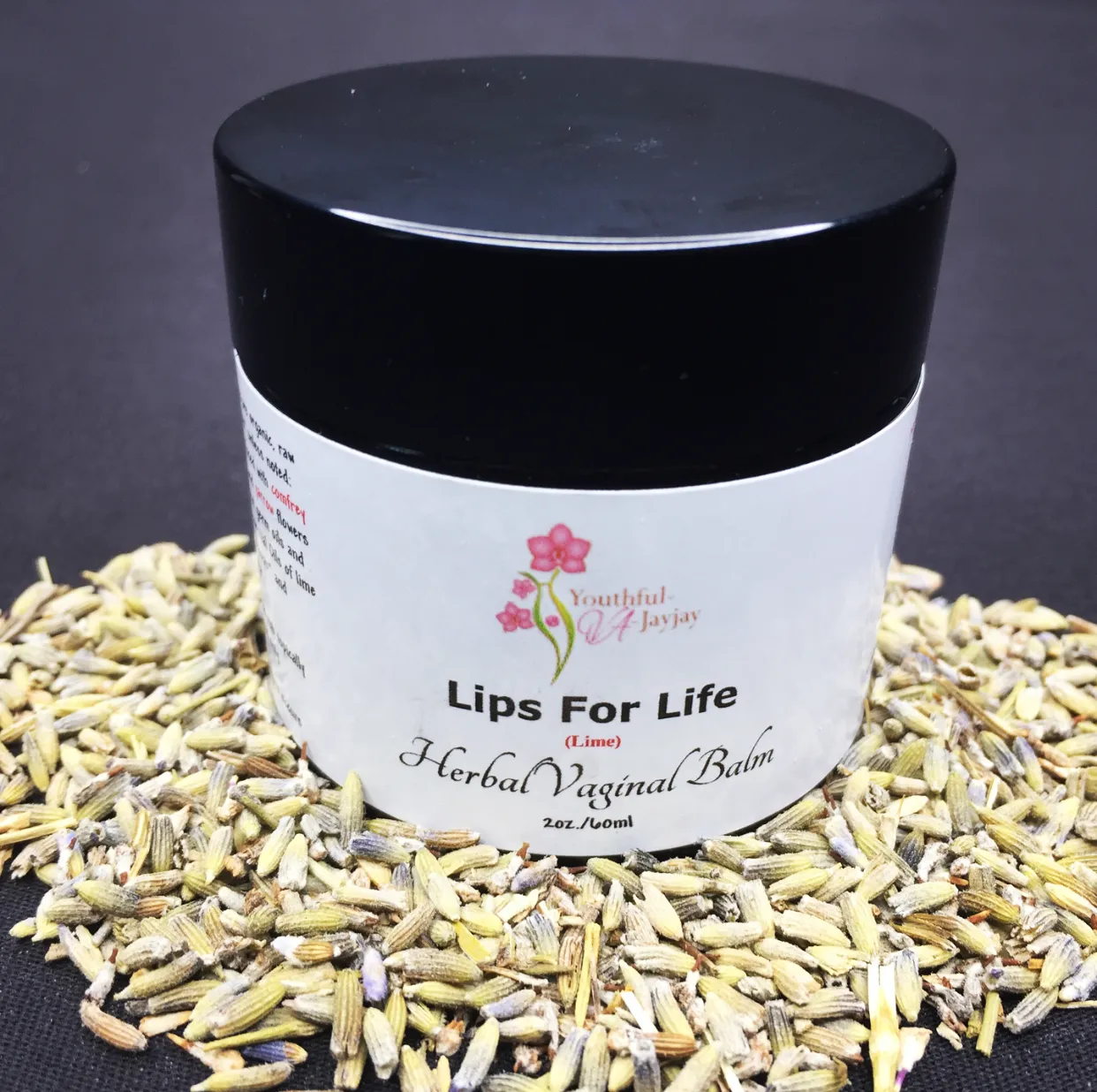 LIPS FOR LIFE: Organic Herbal Vaginal Balm, #1, Lime, 2oz.