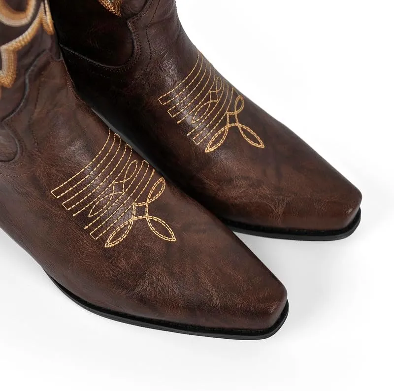 LISHAN Women's Western Boots Cowboy Cowgirl Boots