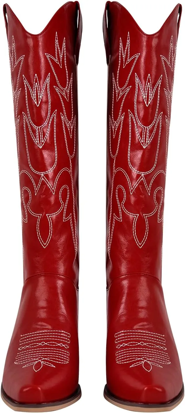 LISHAN Women's Western Boots Cowboy Cowgirl Boots