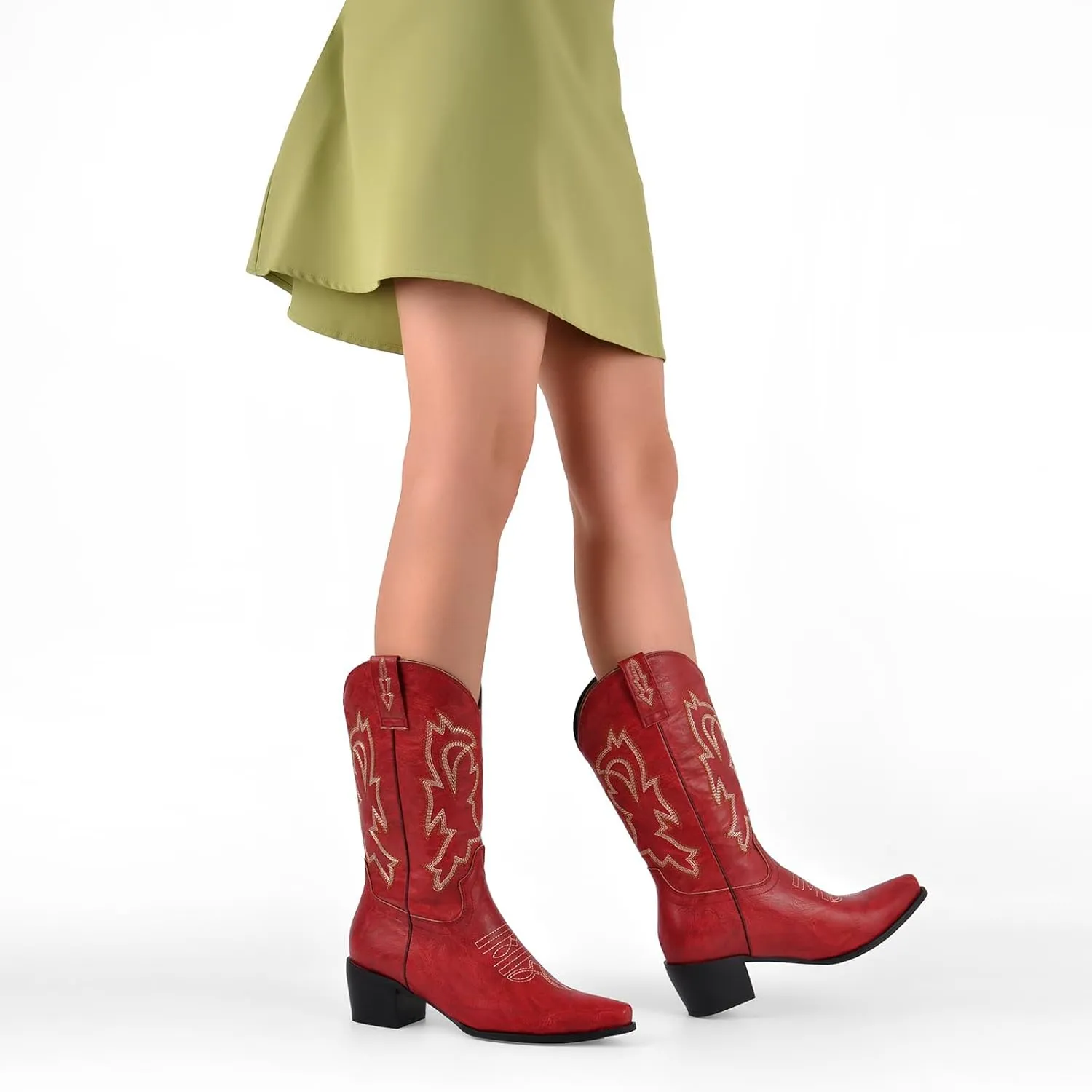 LISHAN Women's Western Boots Cowboy Cowgirl Boots