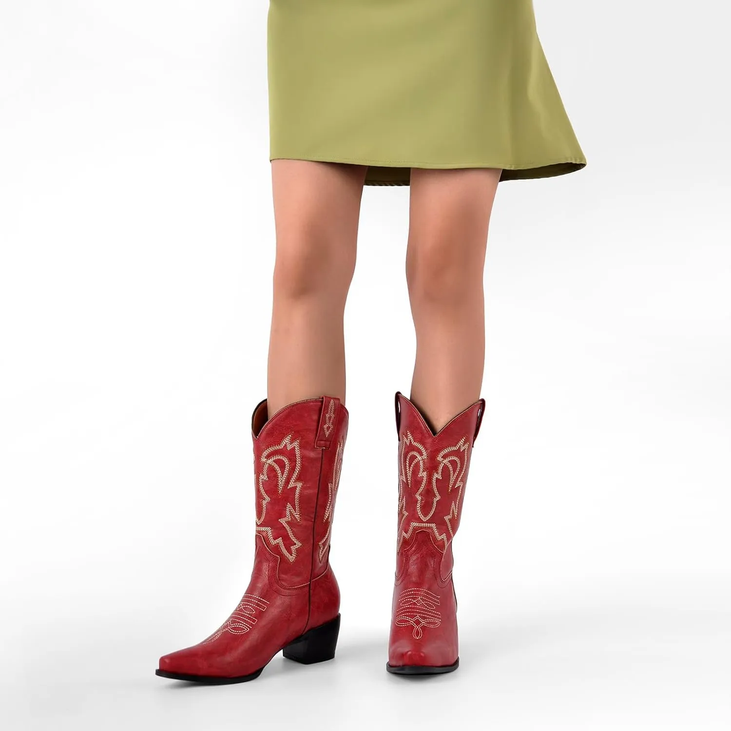LISHAN Women's Western Boots Cowboy Cowgirl Boots