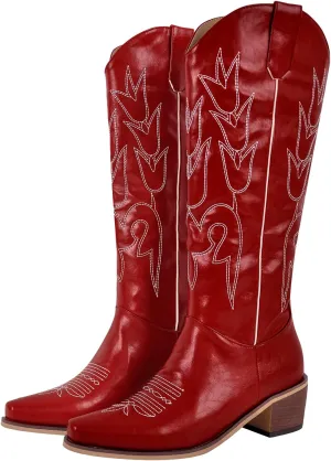 LISHAN Women's Western Boots Cowboy Cowgirl Boots