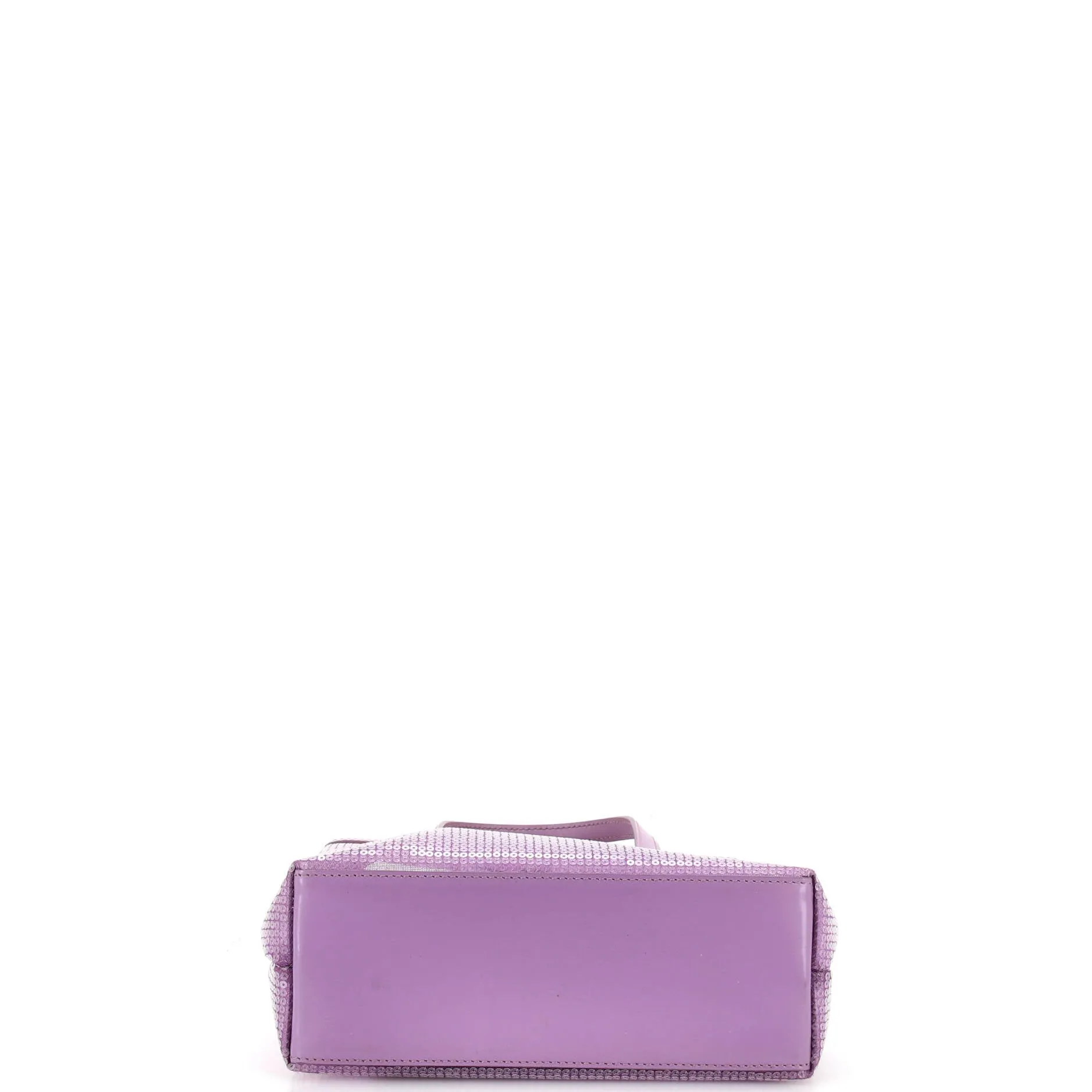 Logo Open Tote Sequined Mesh Small