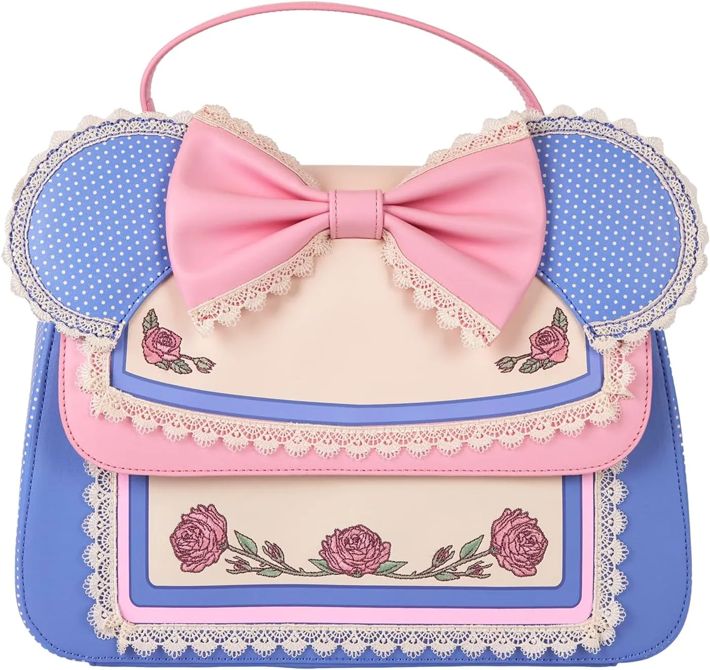 Loungefly Disney Minnie Floral and Lace Ears Crossbody Bag
