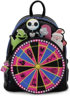 Loungefly Disney Nightmare Before Christmas Oogie Boogie Wheel Womens Double Strap Shoulder Bag Purse